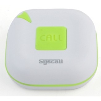 Кнопка вызова Syscall AT-100 White/Green Водонепроницаемая, Restor